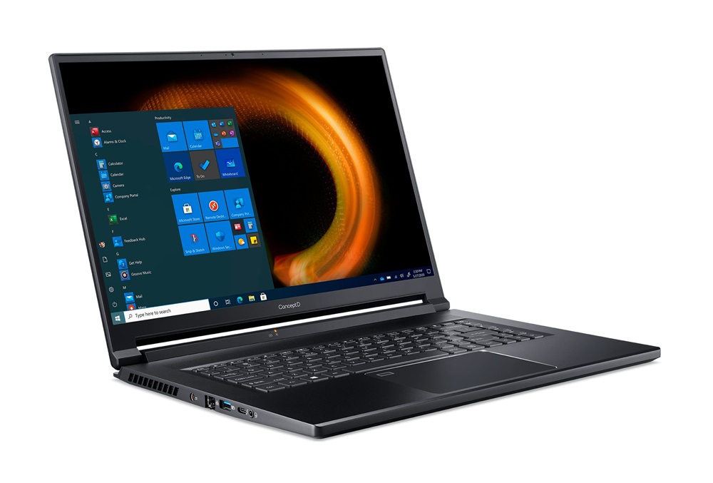 ConceptD CN516-72G-72RY 16"3K/Intel Core i7-11800H/16GB/1TB/RTX 3060 6GB/Win11 Pro/fekete laptop