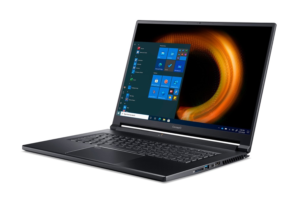 ConceptD CN516-72G-72RY 16"3K/Intel Core i7-11800H/16GB/1TB/RTX 3060 6GB/Win11 Pro/fekete laptop