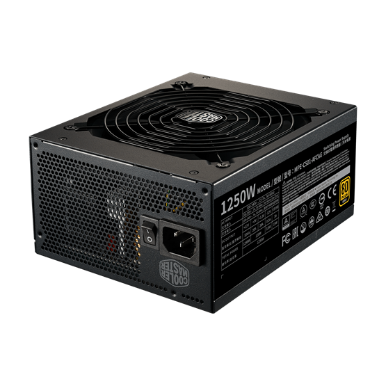 Cooler Master 1250W 80+ Gold ventillátorral moduláris tápegység