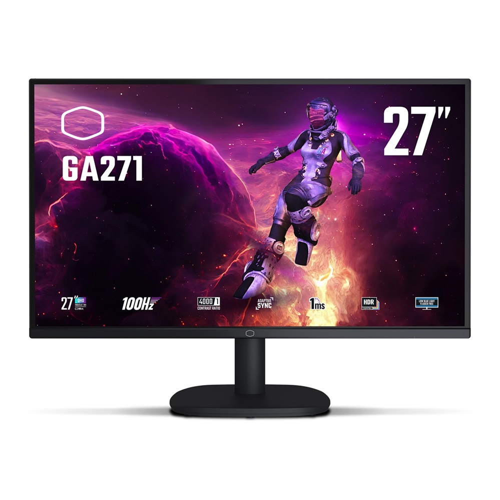 Cooler Master 27" GA271 QHD VA 100Hz DP/HDMI fekete LED gamer monitor