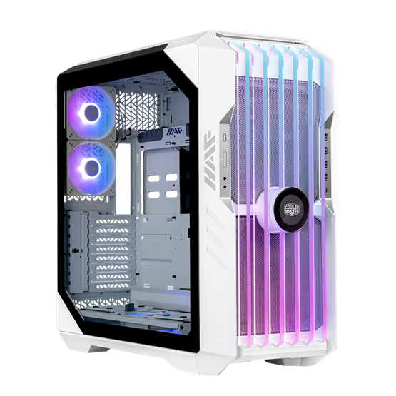 Cooler Master HAF 700 EVO fehér (táp nélküli) ablakos ARGB mATX