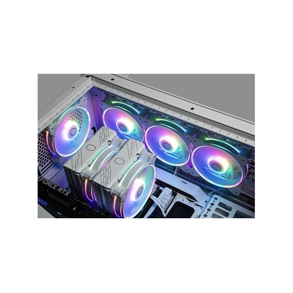 Cooler Master MFL-B2DW-21NP2-R2 MasterFan MF120 Halo2 fehér ház hűtőventilátor
