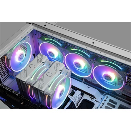 Cooler Master MFL-B2DW-21NP2-R2 MasterFan MF120 Halo2 fehér ház hűtőventilátor