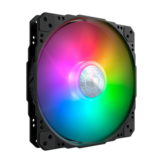 Cooler Master MFX-B3DN-08NP2-R1 SickleFlow 200 ARGB fekete ház hűtőventilátor