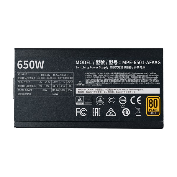Cooler Master MPE-6501-AFAAG-EU táp