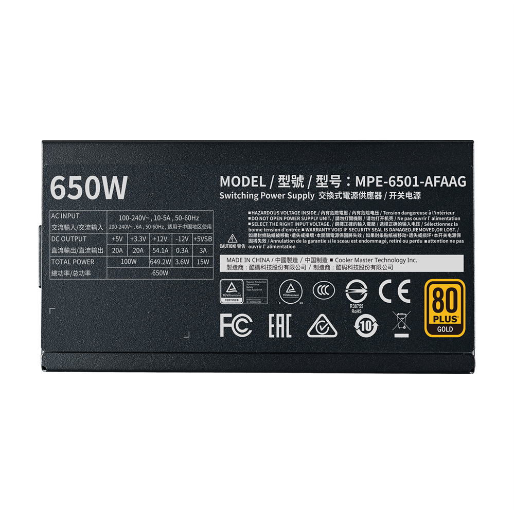 Cooler Master MPE-6501-AFAAG-EU táp