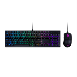 Cooler Master MS-110 HUN fekete USB RGB világító billentyűzet + egér