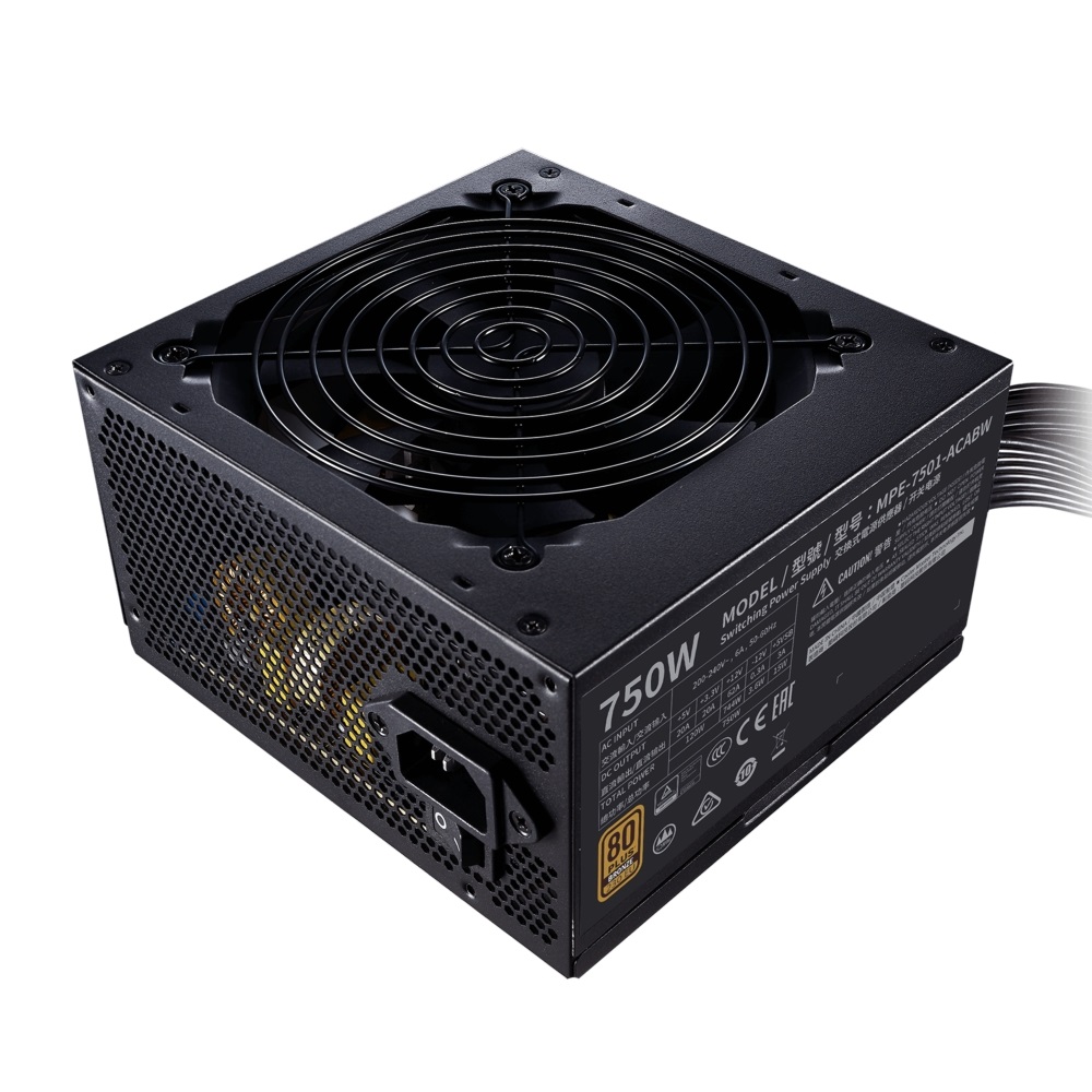Cooler Master MWE 750W Bronze V2 12cm ventilátorral dobozos tápegység
