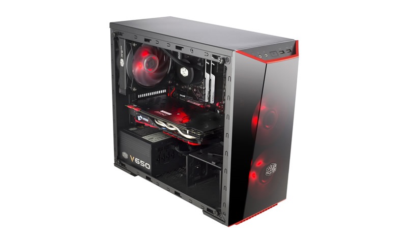 Cooler Master MasterBox Lite 3.1 táp nélküli fekete mATX ház