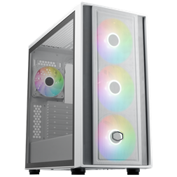 Cooler Master MasterBox MB600 fehér (táp nélküli) ablakos mATX ház