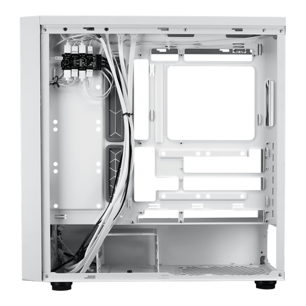 Cooler Master MasterBox MB600 fehér (táp nélküli) ablakos mATX ház