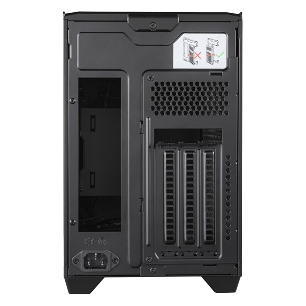 Cooler Master MasterBox NR200P V2 fekete (táp nélküli) mITX ház