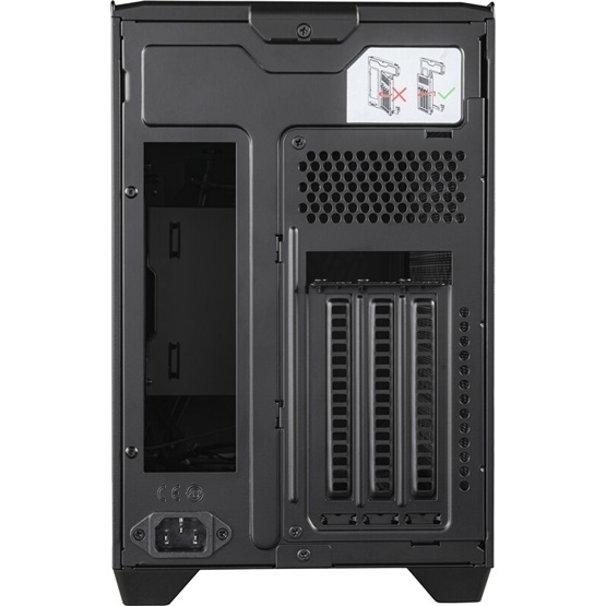 Cooler Master MasterBox NR200P V2 fekete (táp nélküli) mITX ház