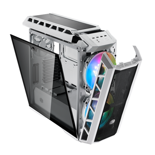 Cooler Master MasterCase H500P Mesh White ARGB fehér (táp nélküli) mATX ház