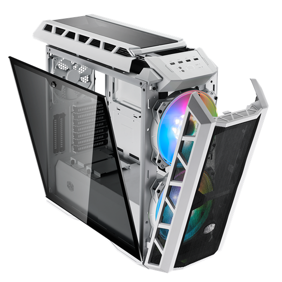 Cooler Master MasterCase H500P Mesh White ARGB fehér (táp nélküli) mATX ház