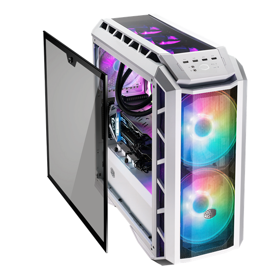 Cooler Master MasterCase H500P Mesh White ARGB fehér (táp nélküli) mATX ház