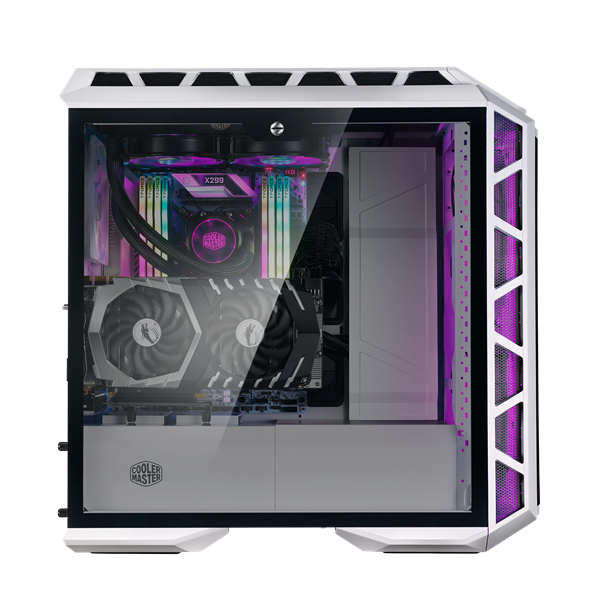 Cooler Master MasterCase H500P Mesh White ARGB fehér (táp nélküli) mATX ház