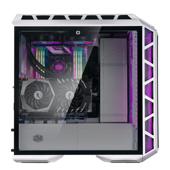 Cooler Master MasterCase H500P Mesh White ARGB fehér (táp nélküli) mATX ház