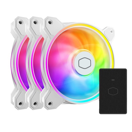 Cooler Master MasterFan MF120 Halo2 120mm fehér ventilátor