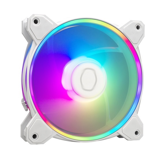 Cooler Master MasterFan MF120 Halo2 120mm fehér ventilátor