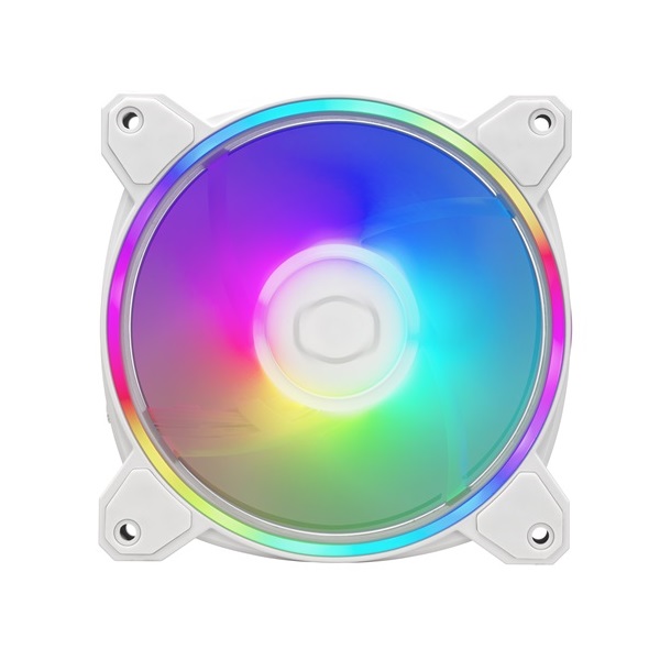 Cooler Master MasterFan MF120 Halo2 120mm fehér ventilátor