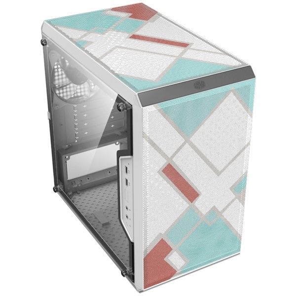 Cooler Master Micro MasterBox Q300L Retro ablakos fehér mATX ház