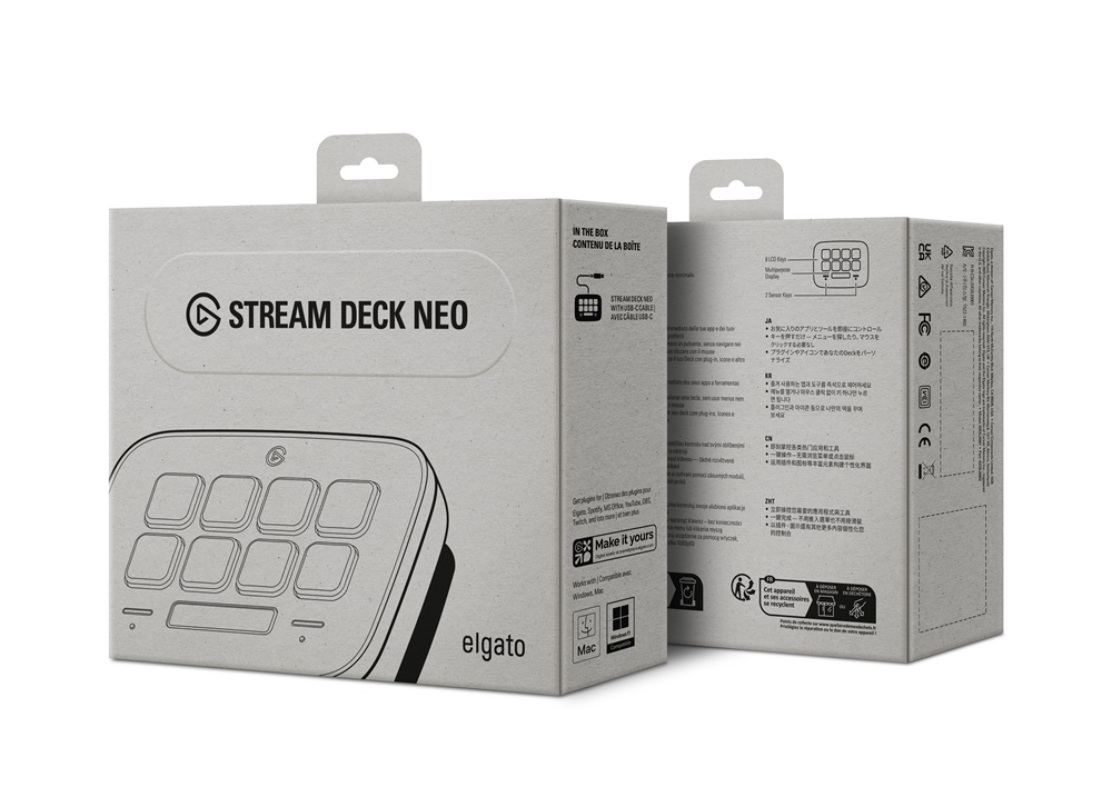 Corsair Elgato Stream Deck Neo USB Mac/PC streaming vezérlő