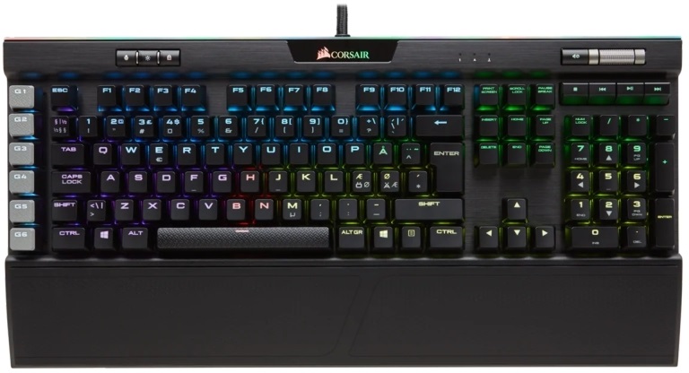 Corsair Gaming K95 RGB Platinum RGB LED Cherry MX Speed Gamer billentyűzet
