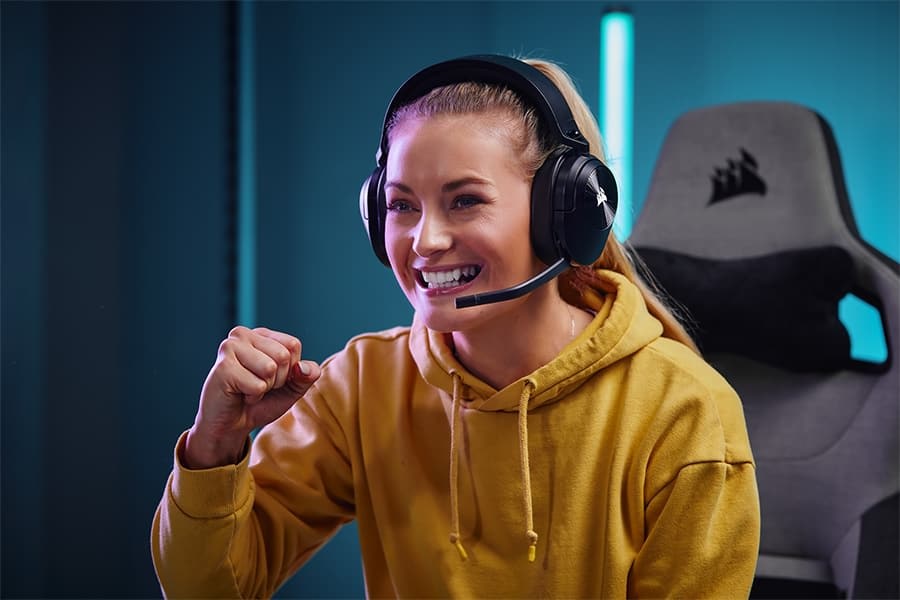 Corsair HS55 vezeték nélküli fekete gamer headset