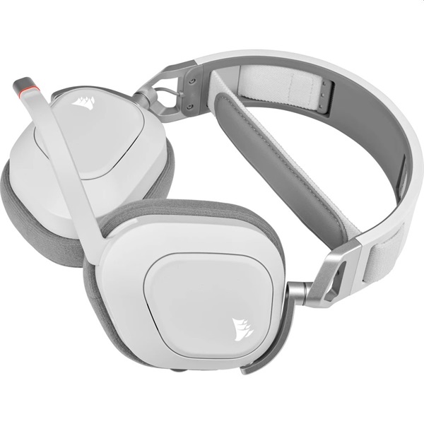 Corsair HS80 RGB vezeték nélküli fehér gamer headset