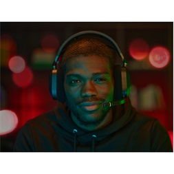 Corsair HS80 RGB vezeték nélküli fekete gamer headset