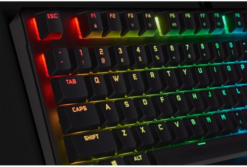 Corsair K60 RGB PRO CHERRY MX SPEED LOW PROFILE Mechanikus Gamer billentyűzet
