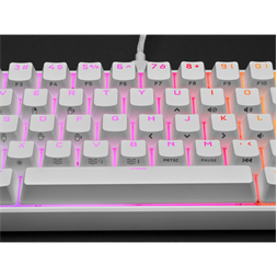 Corsair K65 Mini RGB Cherry MX Red US fehér mechanikus gamer billentyűzet