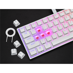 Corsair K65 Mini RGB Cherry MX Red US fehér mechanikus gamer billentyűzet