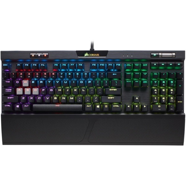 Corsair K70 RGB MK.2 Fekete RGB LED - Cherry MX Red Switch Gamer billentyűzet