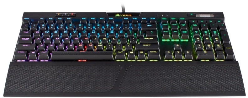 Corsair K70 RGB MK.2 Fekete RGB LED (Cherry MX barna) gamer billentyűzet