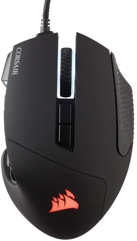 Corsair Scimitar Elite RGB Fekete 18000DPI Gamer egér