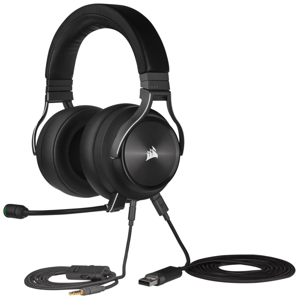 Corsair VIRTUOSO XT RGB vezeték nélküli metálszürke gamer headset