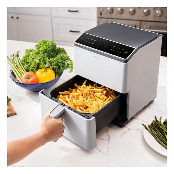 Cosori CAF-P583S-WEU Dual Blaze 6,4 L fehér forrólevegős sütő
