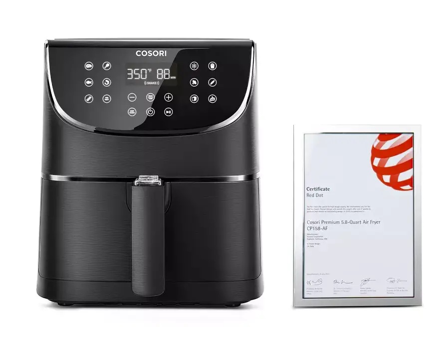 Cosori CP158-AF-RXB Premium fekete 5,5 L forrólevegős sütő