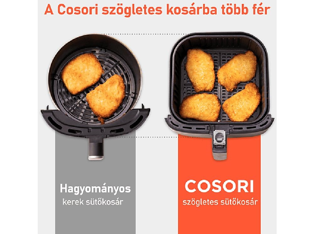 Cosori CP158-AF-RXR Premium piros 5,5 L forrólevegős sütő