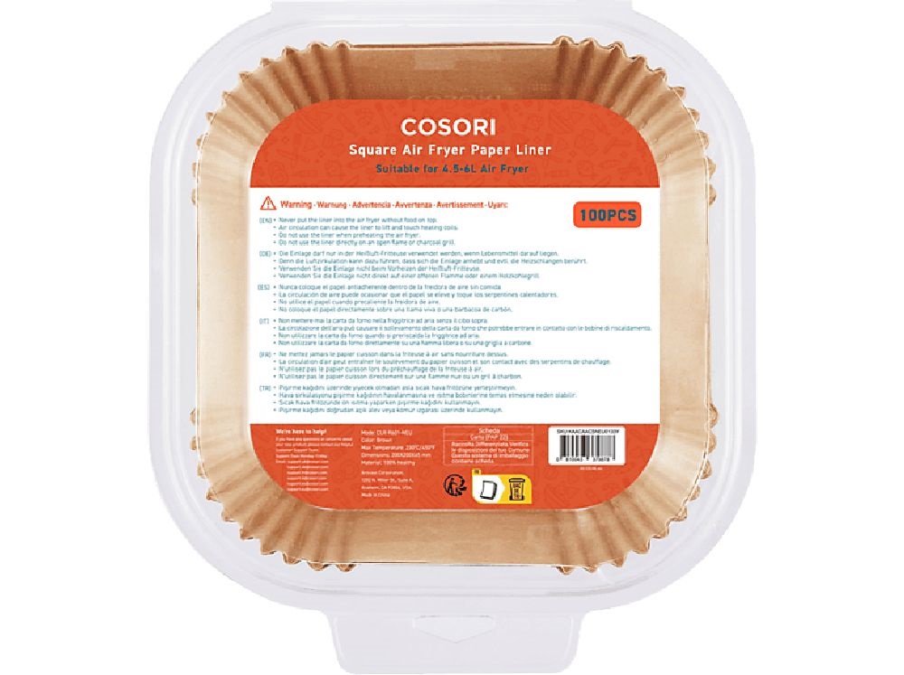Cosori forrólevegős sütőhöz 100db papírtányér