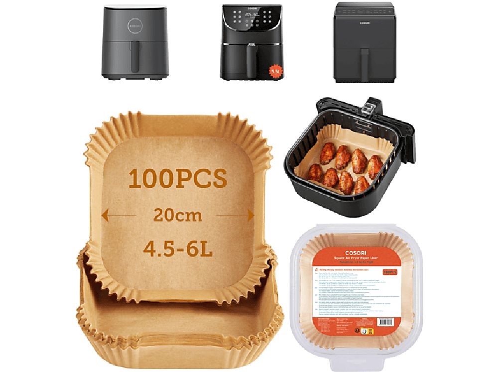 Cosori forrólevegős sütőhöz 100db papírtányér