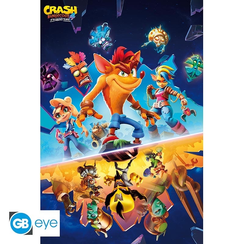 Crash Bandicoot "It`s About Time" 91,5x61 cm poszter