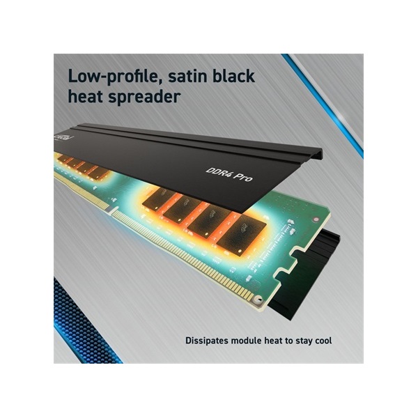 Crucial Pro 64GB 3200MT/s DDR4 memória CL22 Kit of 2 fekete