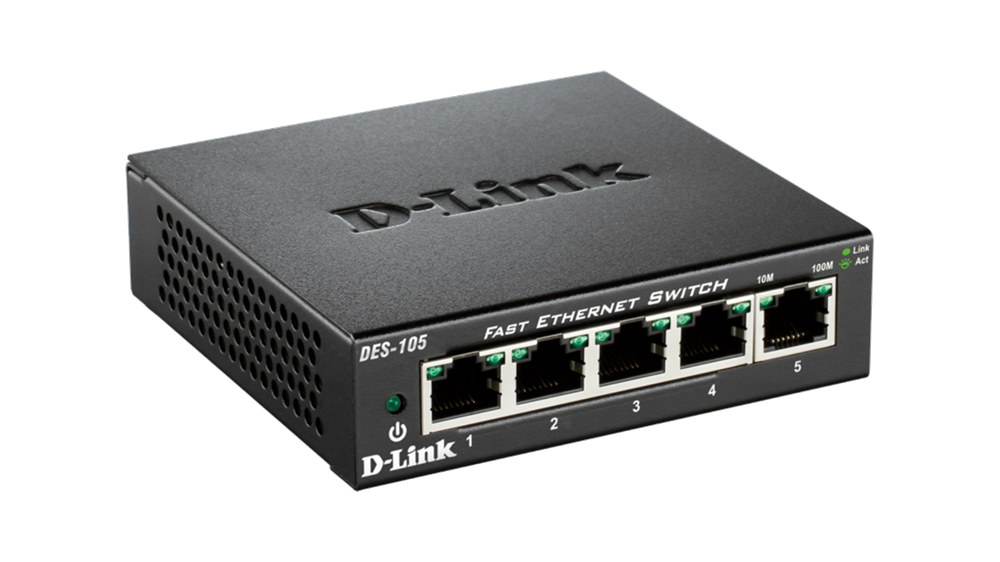 D-Link DES-105 5port FE LAN nem menedzselhető switch