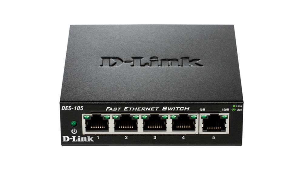 D-Link DES-105 5port FE LAN nem menedzselhető switch