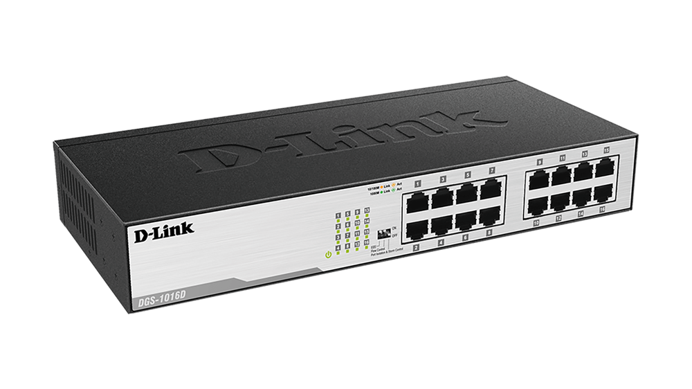 D-Link DGS-1016D 16port GbE LAN nem menedzselhető switch