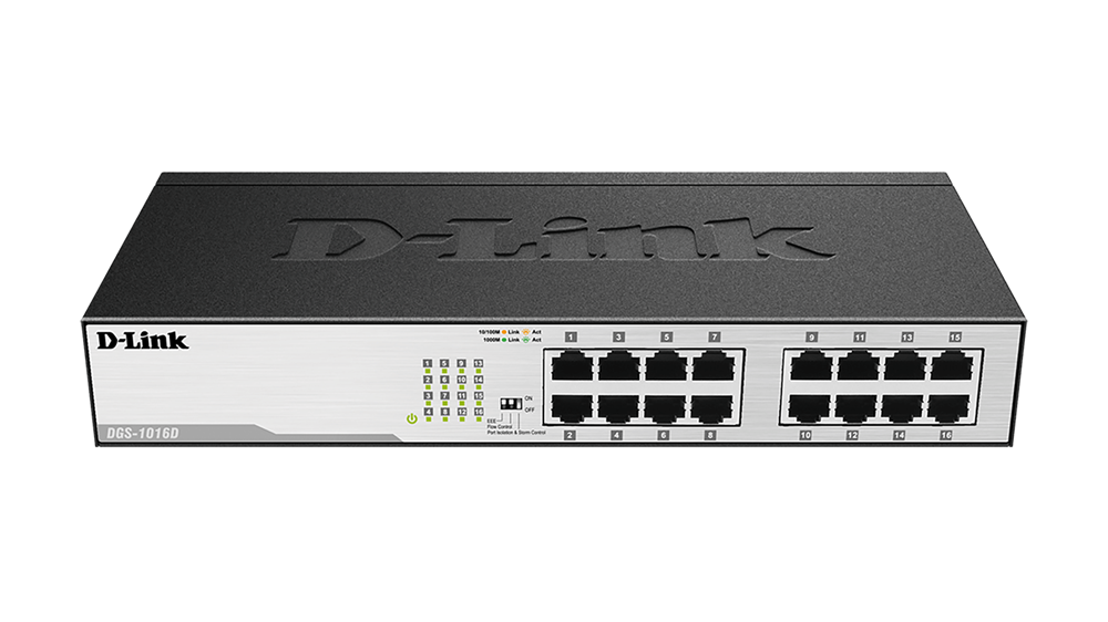 D-Link DGS-1016D 16port GbE LAN nem menedzselhető switch