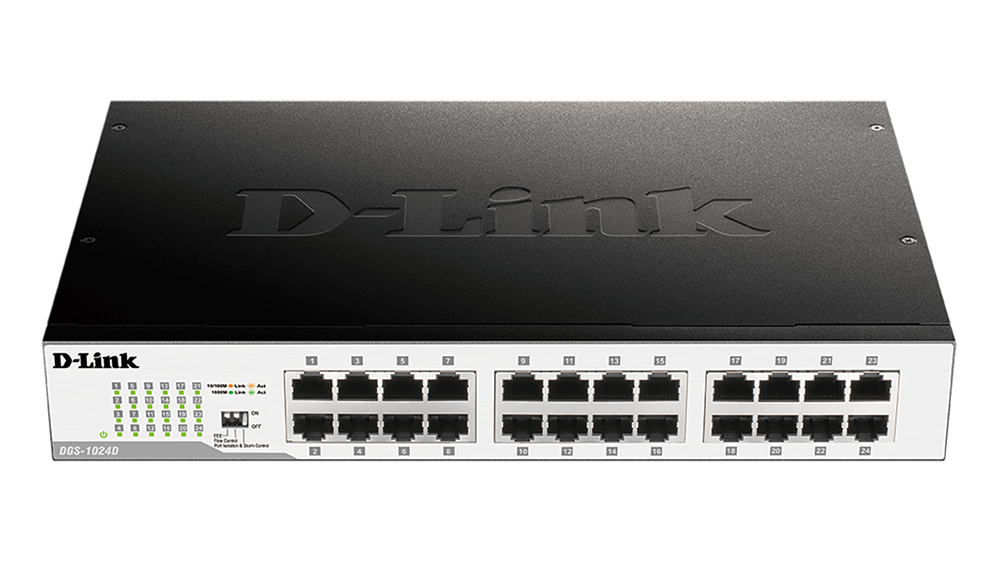 D-Link DGS-1024D 24port GbE LAN nem menedzselhető switch